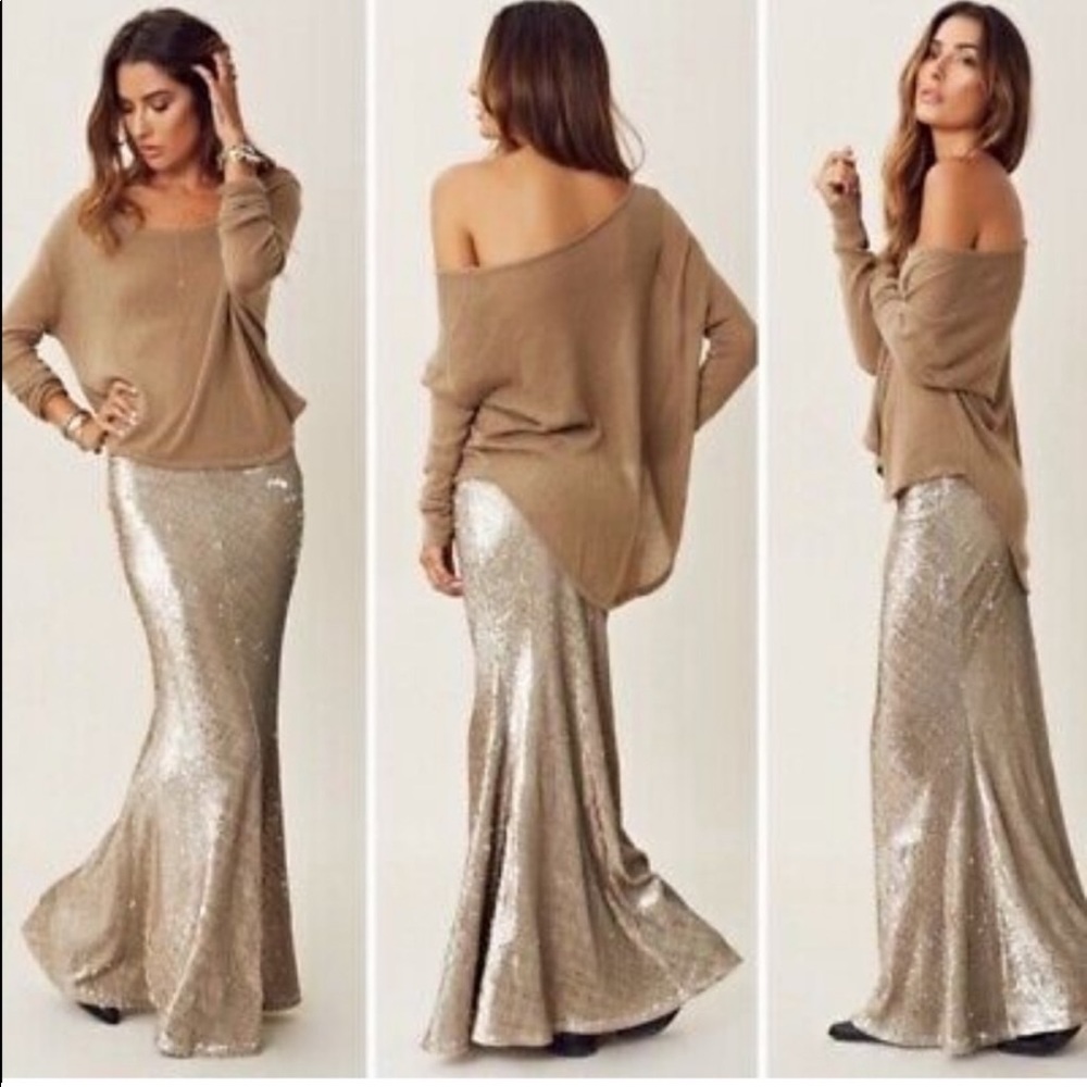Line & Dot - Anthropologie Sirene Sequin Skirt - M